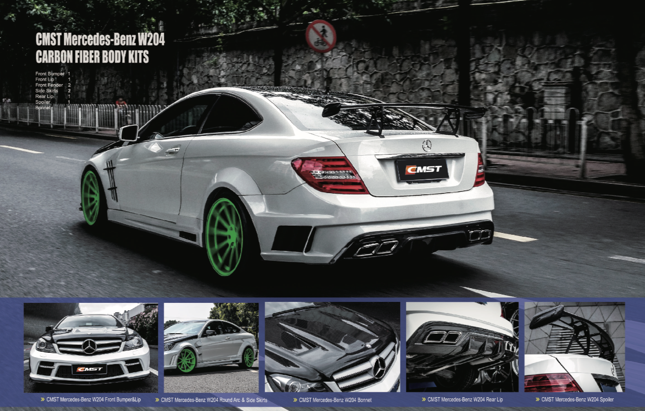 Mercedes-Benz C-Class (W204) Carbon Fiber Body Kits