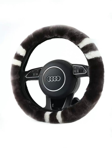 Long Wool Steering Wheel Cover (Multi-Color)