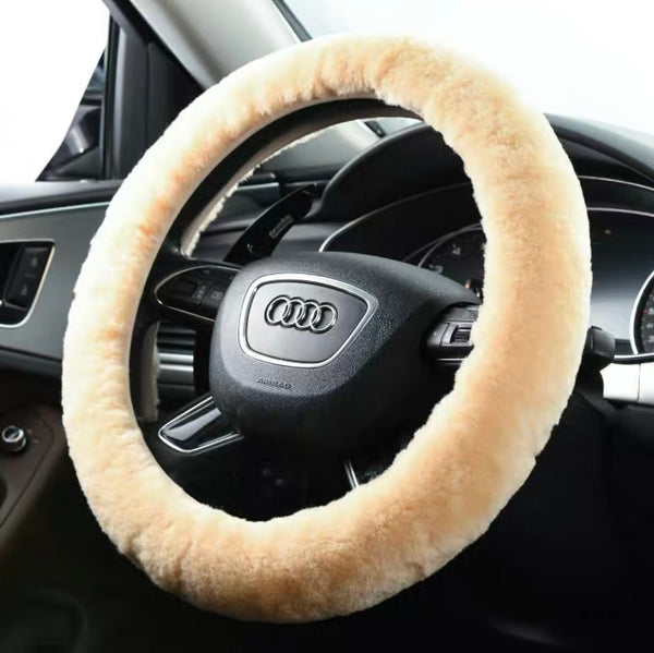 Long Wool Steering Wheel Cover (Multi-Color)