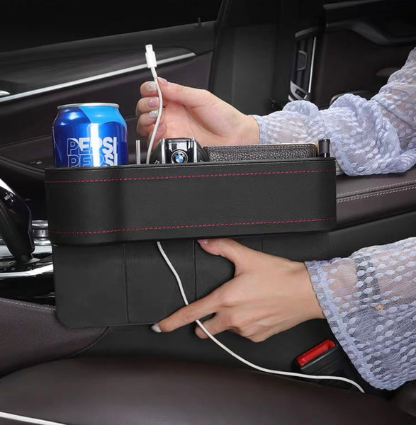 Car Seat Gap Leather Storage Box