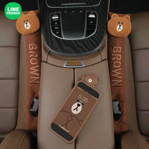 Line Friends Car Seat Gap Leak Proof Pad (1 Pair)