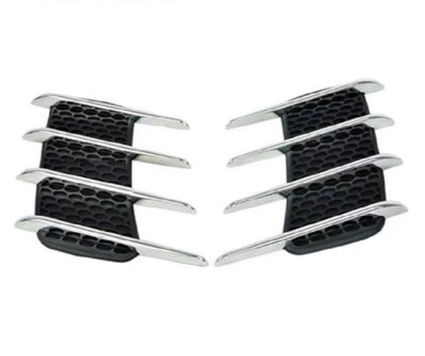 Car Side Air Intake Flow Vent Shark Gills Trim Sticker (1 Pair)