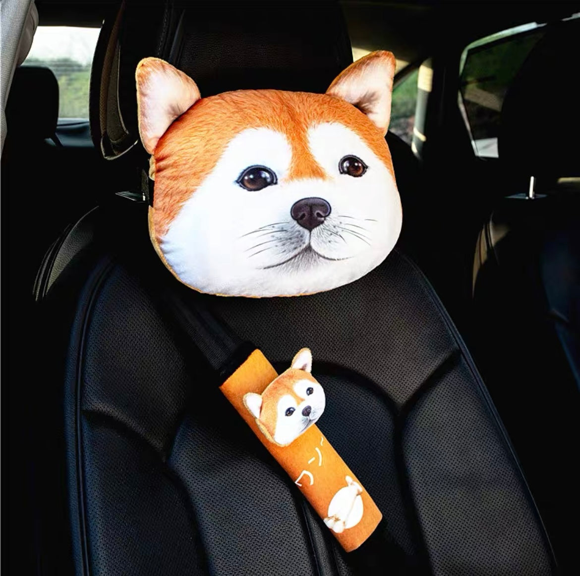 Cartoon Animal Headrest Pillow And Shoulder Pad