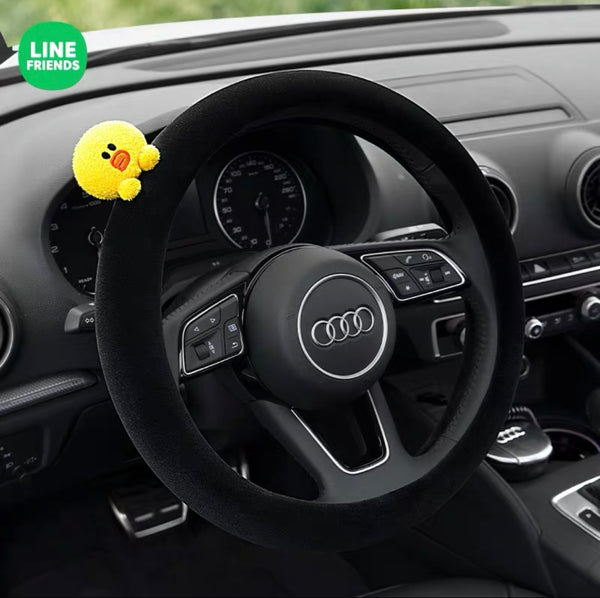 Line Friends Suede Steering Wheel Cover