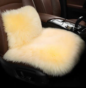 Long Wool Car Seat Pad & Cushion (Multi-Color)