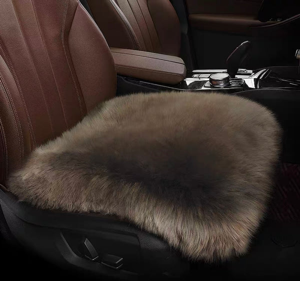 Long Wool Car Seat Pad & Cushion (Multi-Color)