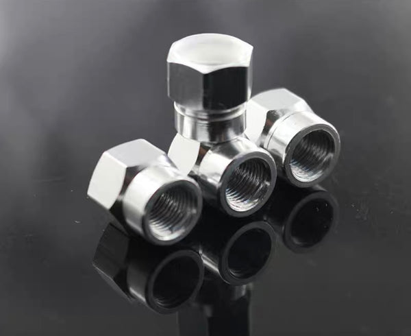 Aluminum Tire Valve Cap (4pcs)