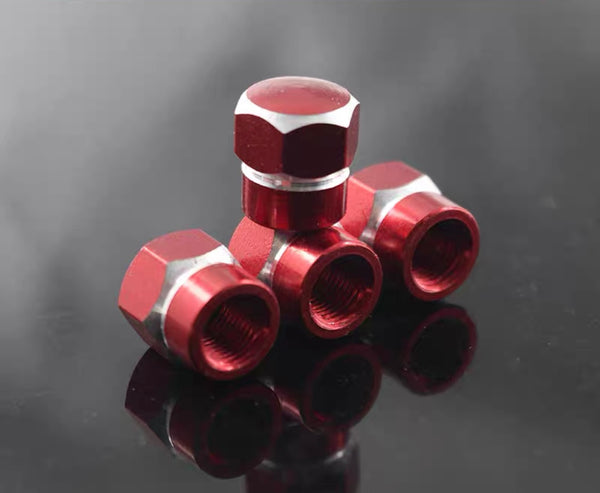 Aluminum Tire Valve Cap (4pcs)